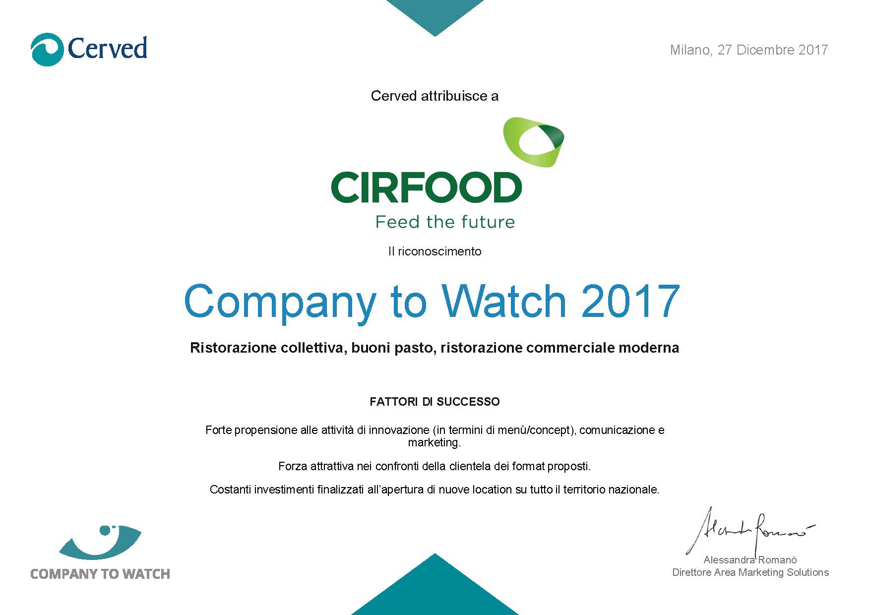 company to watch 2017 cerved cirfood